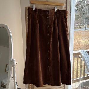 Sezane Clarine Skirt FR size 46 color maple